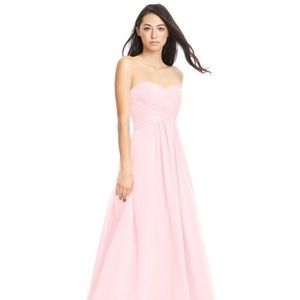 Azazie blushing pink strapless